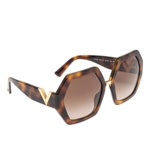 Valentino Brown Havana Sunglasses